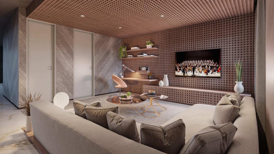 Living do The Sun LuxuryStyle no setor-oeste, goiania