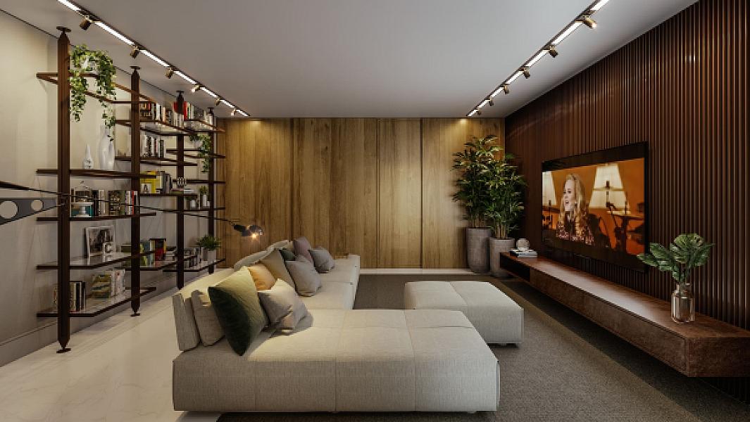 Living do The Sun LuxuryStyle no setor-oeste, goiania