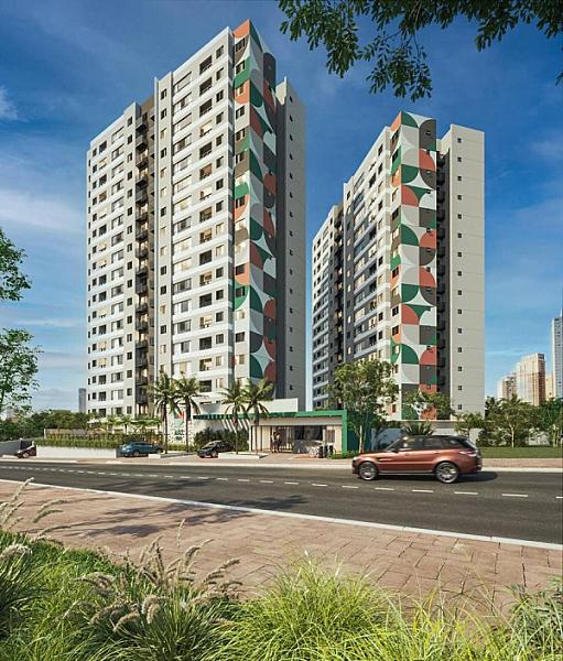 Fachada do Residencial Art Haus no vila-rosa, goiania