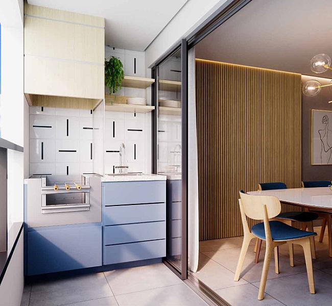 Terraco do Residencial Art Haus no vila-rosa, goiania