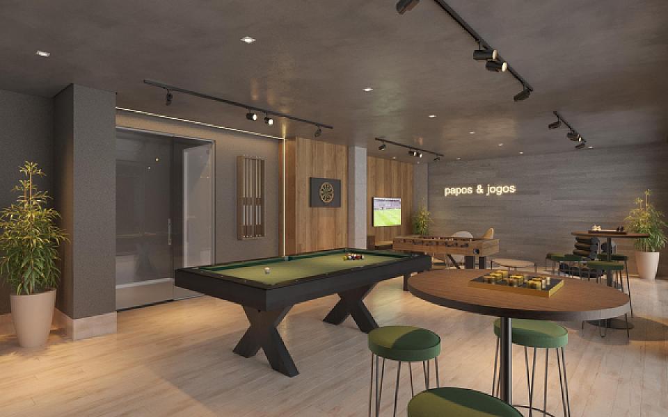 Sala de jogos do Smart 36 no setor-bueno, goiania