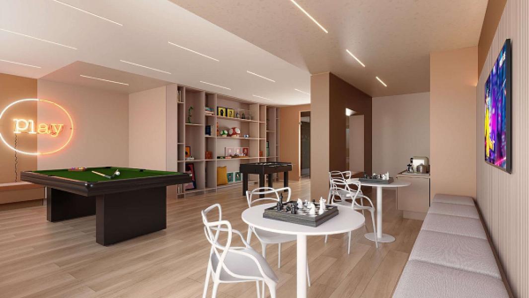 Sala de jogos do Metropolitan Bueno - Residencial no setor-bueno, goiania