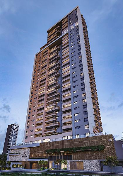 Fachada do Invite Marista Apartments no Setor Marista, goiania
