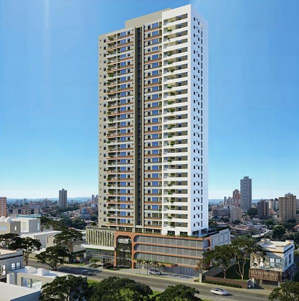 Fachada do Ludovic Apartments no setor-central, goiania
