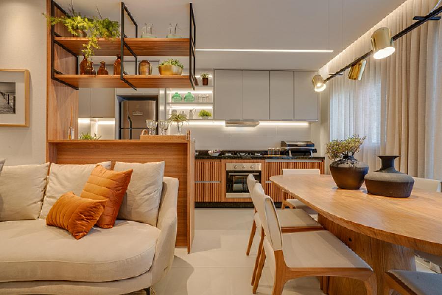 Living do Tai Residências no setor-bueno, goiania