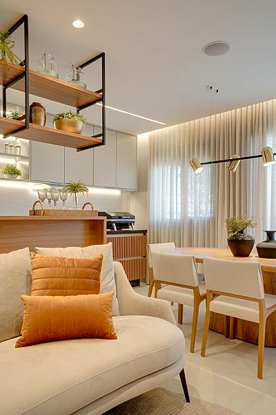 Living do Tai Residências no setor-bueno, goiania