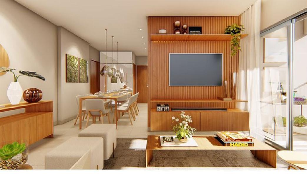 Living do Residencial Arte Life no setor-leste-universitario, goiania
