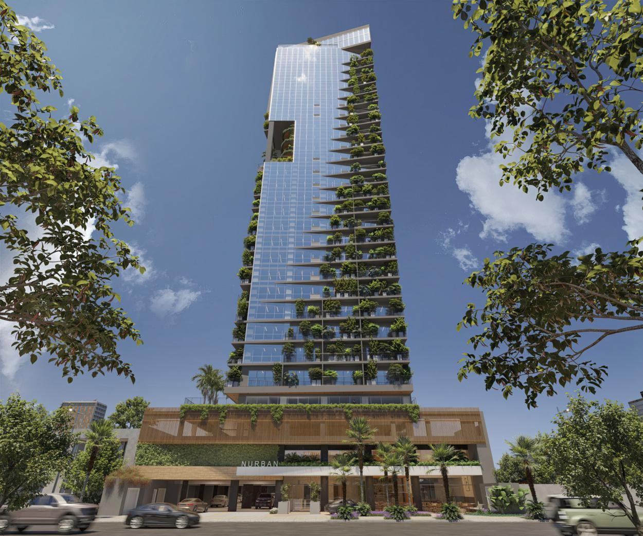 Fachada do Nurban Ecobusiness Design - Comercial no Setor Oeste, goiania
