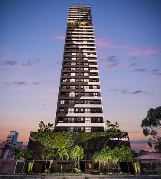 Fachada do Urban Garden Residence no Setor Bueno, goiania