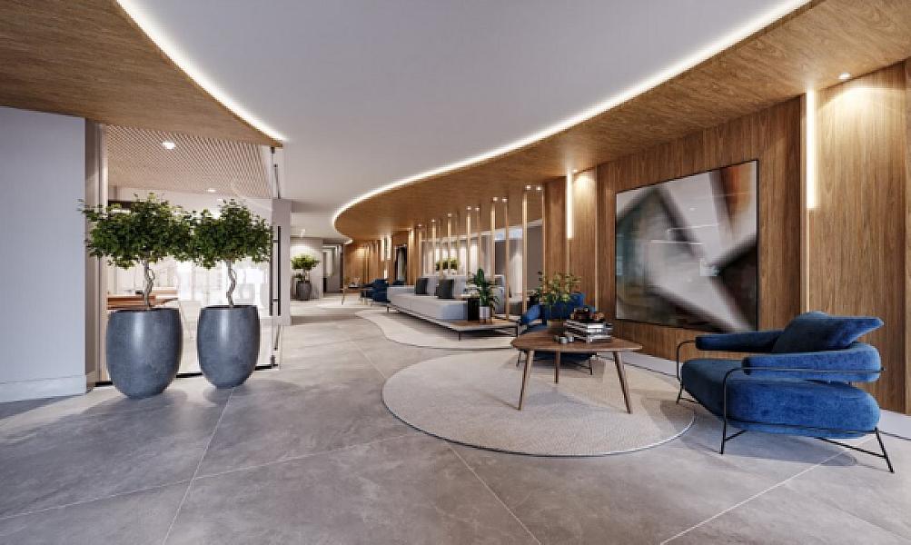 Hall do Urban Garden Residence no setor-bueno, goiania