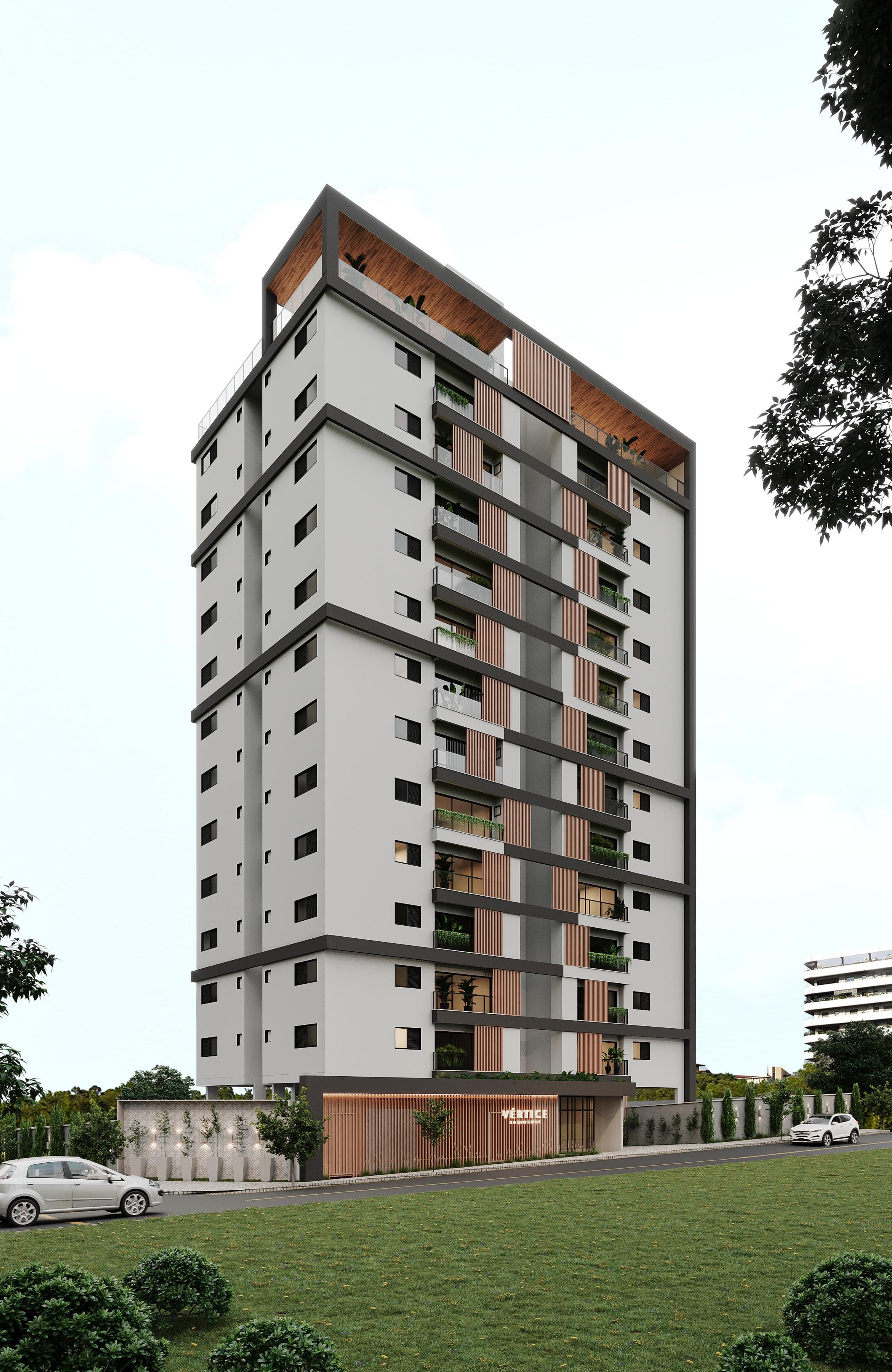 Fachada do Vértice Residence no Vila Rosa, goiania