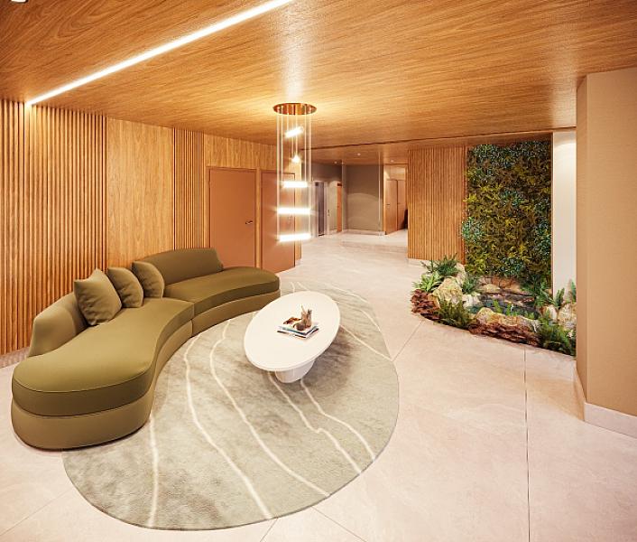Hall do Lake House Residence no parque-amazonia, goiania
