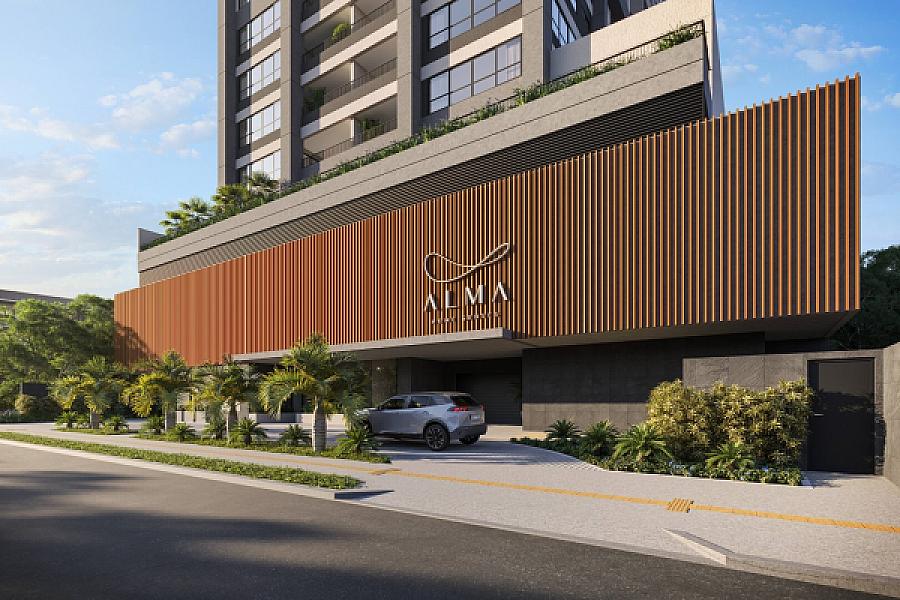 Portaria do Alma Home Senses no setor-oeste, goiania