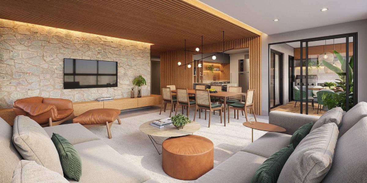 Living do Alma Home Senses no setor-oeste, goiania