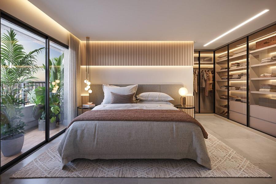 Dormitorio do Alma Home Senses no setor-oeste, goiania