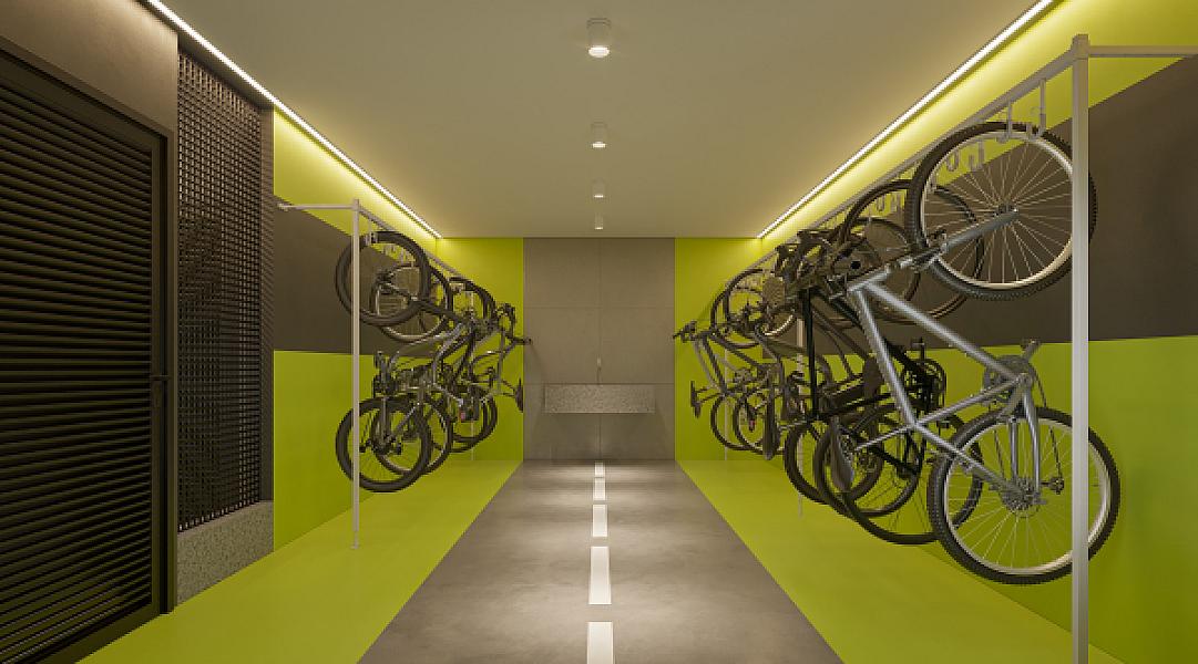 Bicicletário do Fusion Dinâmica Home - Breve Lançamento no nova-suica, goiania