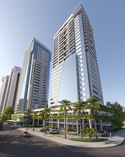 Fachada do Euro Towers - Home no park-lozandes, goiania