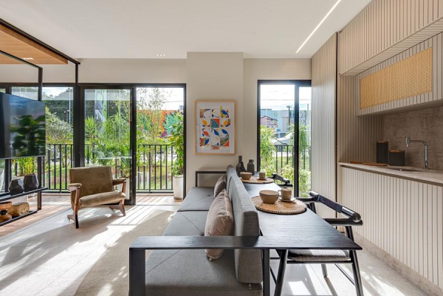 Living do Ybiti Home by Opus no serrinha, goiania