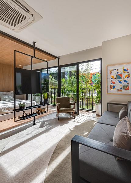 Living do Ybiti Home by Opus no serrinha, goiania