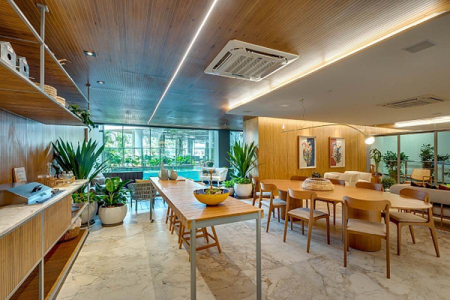 Living do Opus Penthouses Marista 146 no setor-marista, goiania