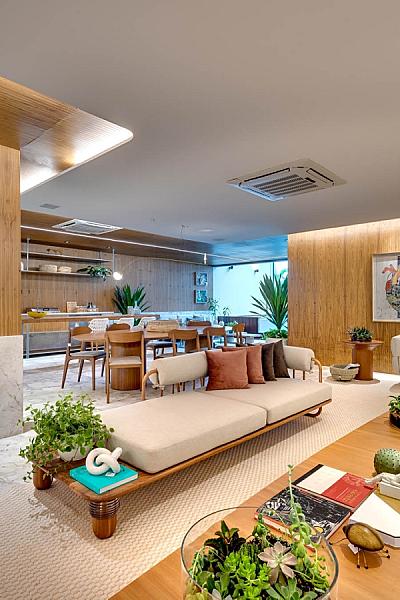 Living do Opus Penthouses Marista 146 no setor-marista, goiania