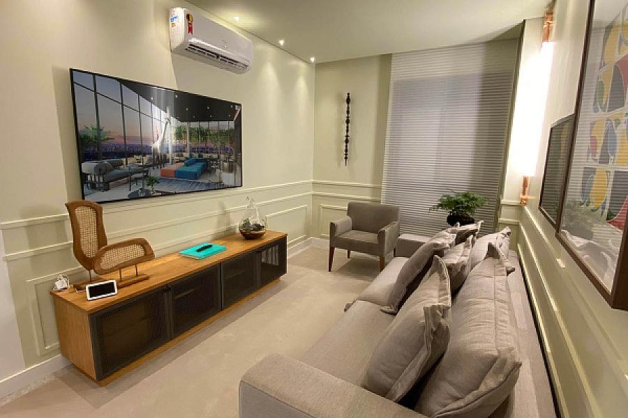 Living do Gyro Vaca Brava Design no setor-bueno, goiania