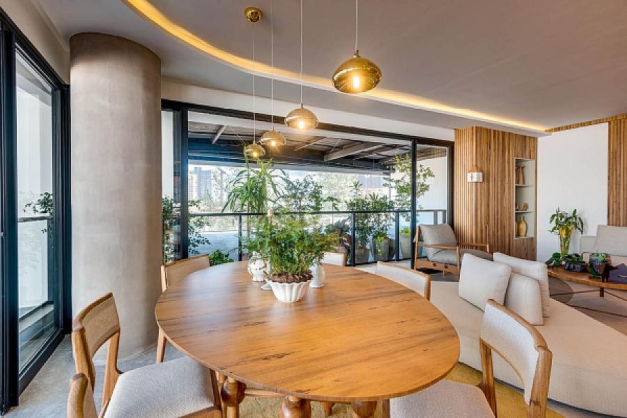 Living do Gyro Vaca Brava Design no setor-bueno, goiania