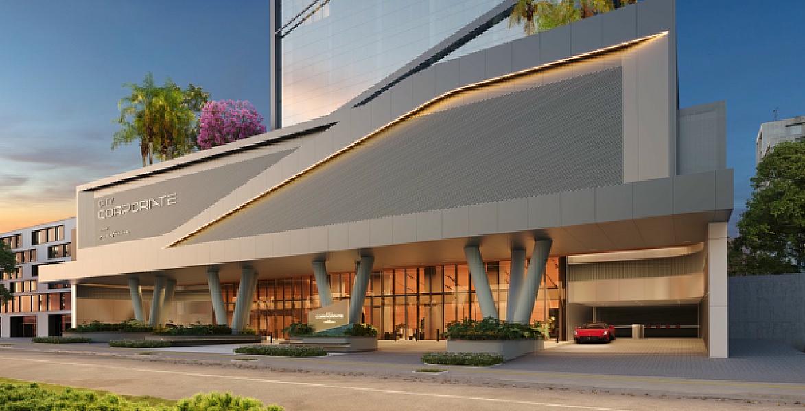 Portaria do City Corporate by Pininfarina no Setor Marista, goiania