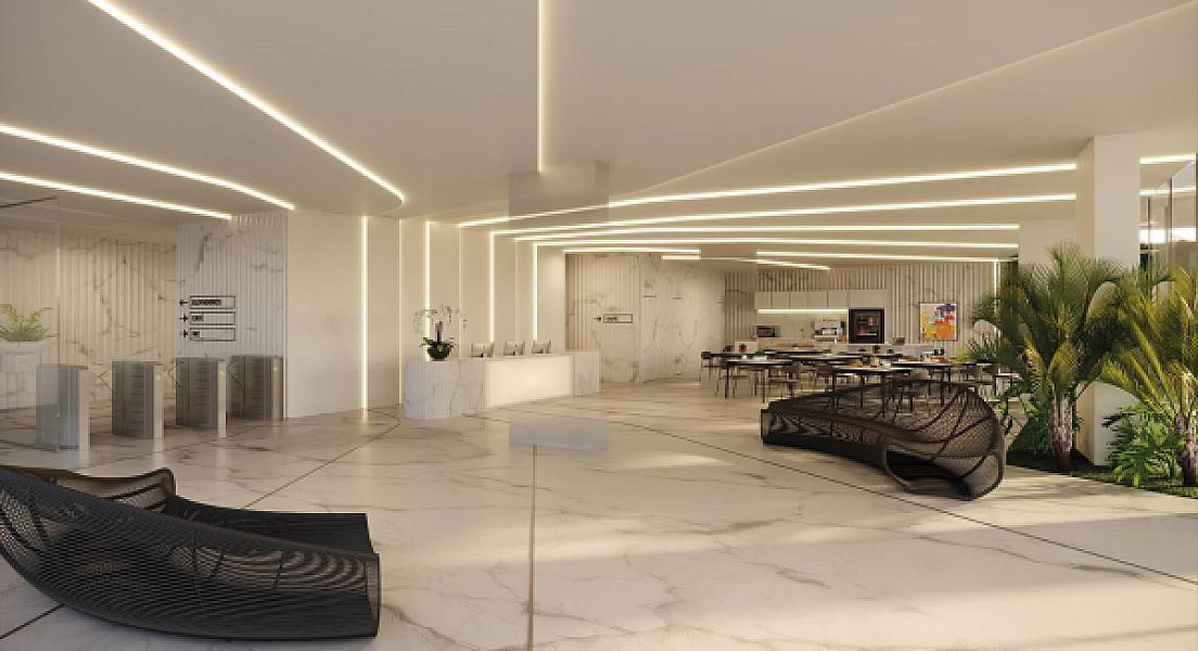 Hall do Opus Geo Work 136 no Setor Marista, goiania