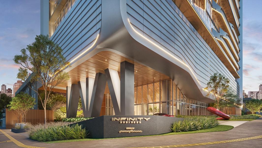 Portaria do Infinity Business by Pininfarina no Setor Marista, goiania