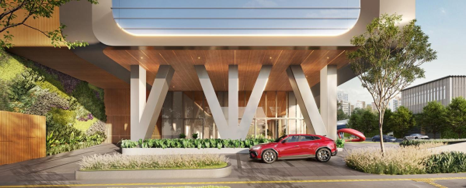 Portaria do Infinity Business by Pininfarina no Setor Marista, goiania