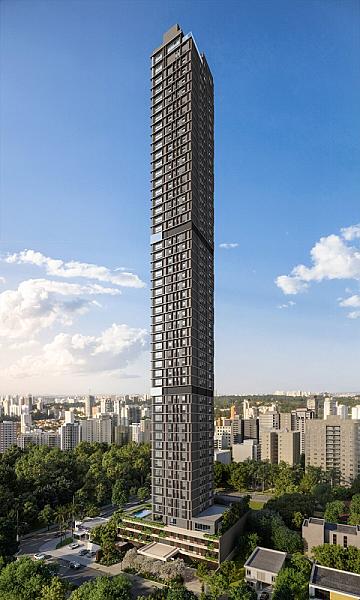 Fachada do City Park Majestic no setor-bueno, goiania