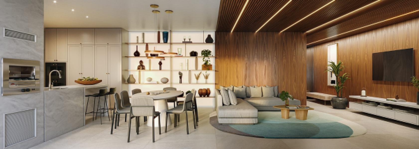 Living do City Garten no setor-marista, goiania