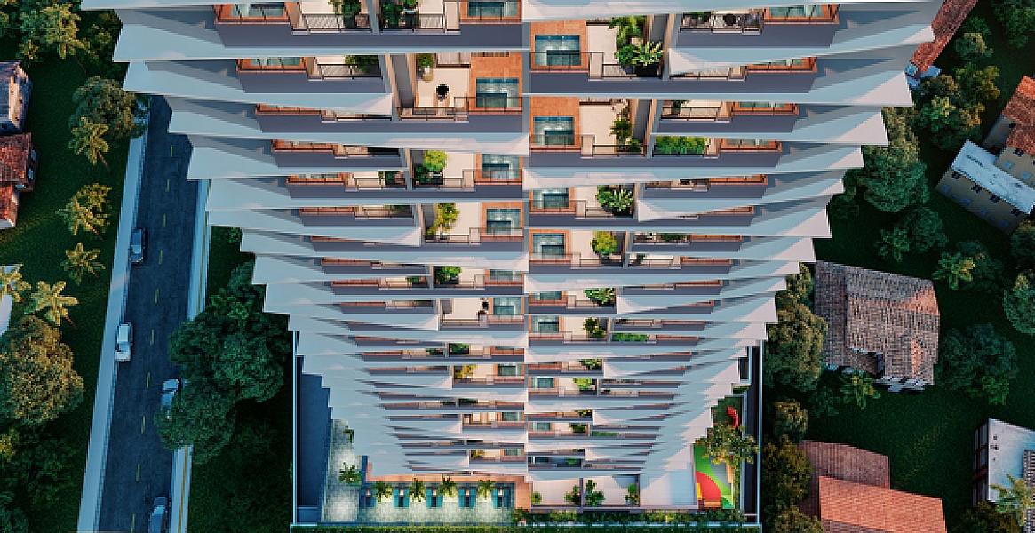 Fachada do Azure Compact Life no Setor Marista, goiania