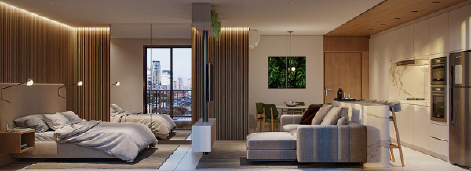 Living do Azure Compact Life no setor-marista, goiania