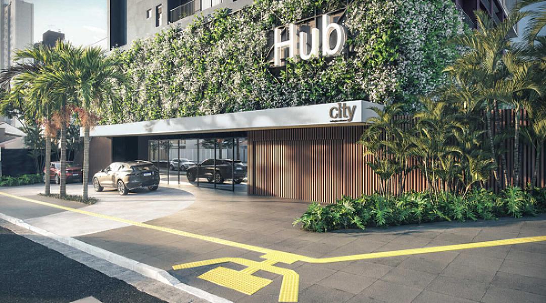Portaria do Hub Compact Life no Setor Bueno, goiania