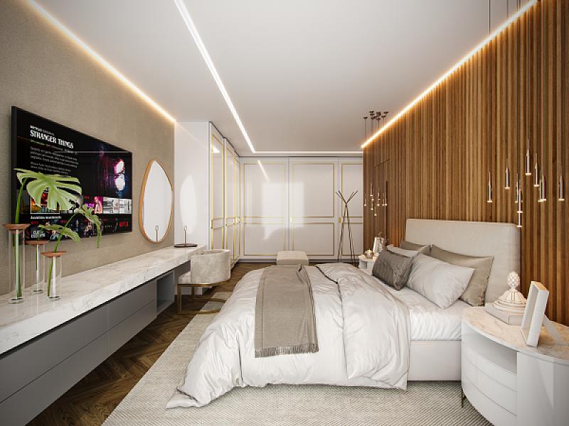 Dormitorio do Atmos City Design no setor-marista, goiania