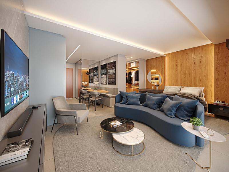 Living do Haut Compact Life no setor-bueno, goiania