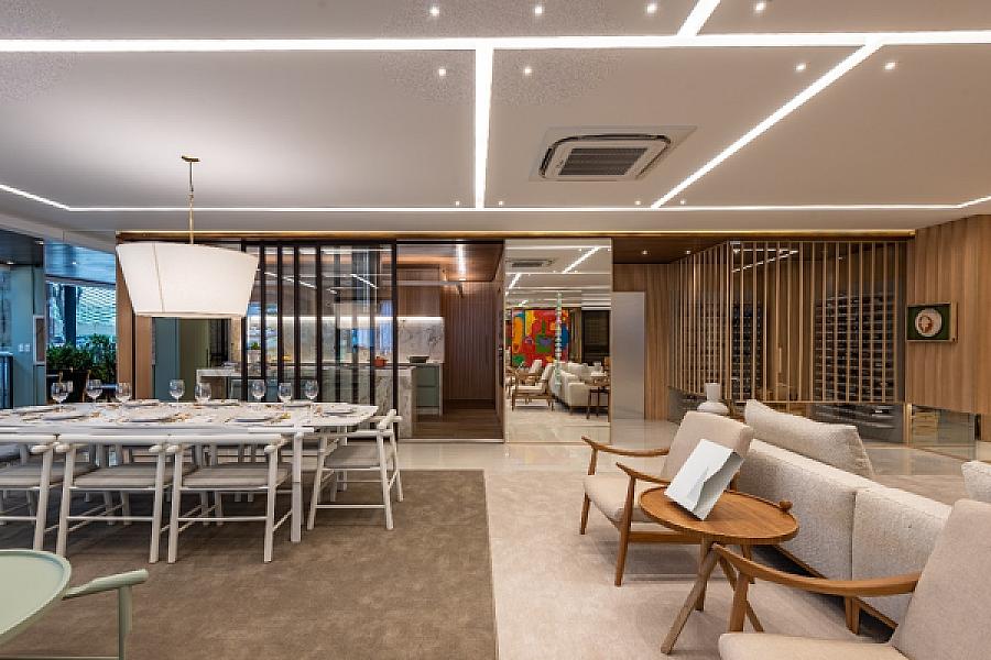 Living do Deck 23 no Setor Bueno, goiania