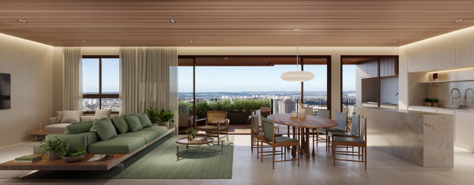 Living do Deck 23 no setor-bueno, goiania