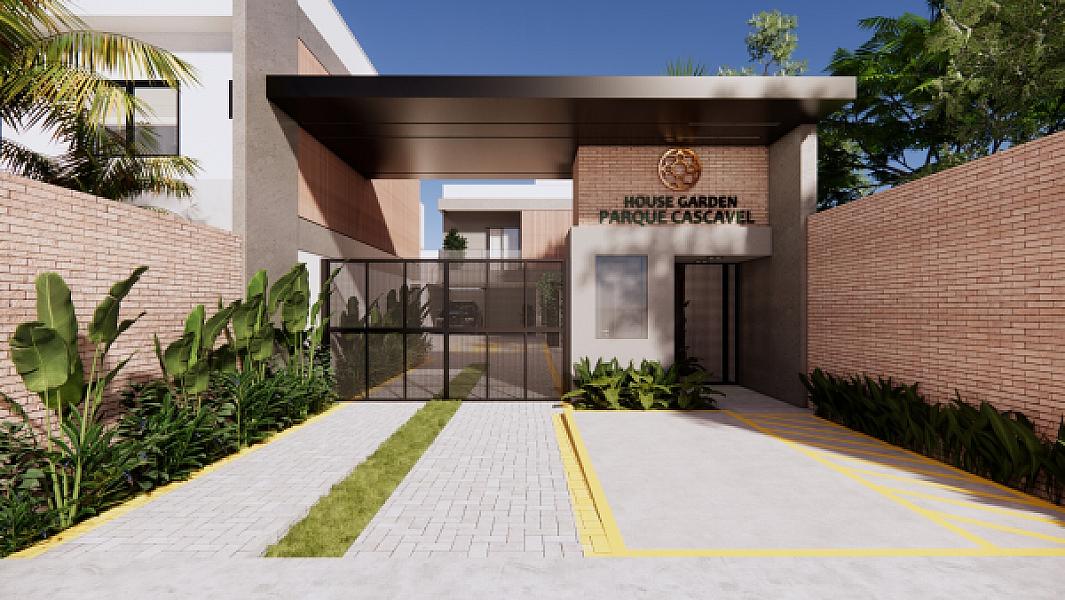 Portaria do House Garden Parque Cascavel no Jardim Atlântico, goiania