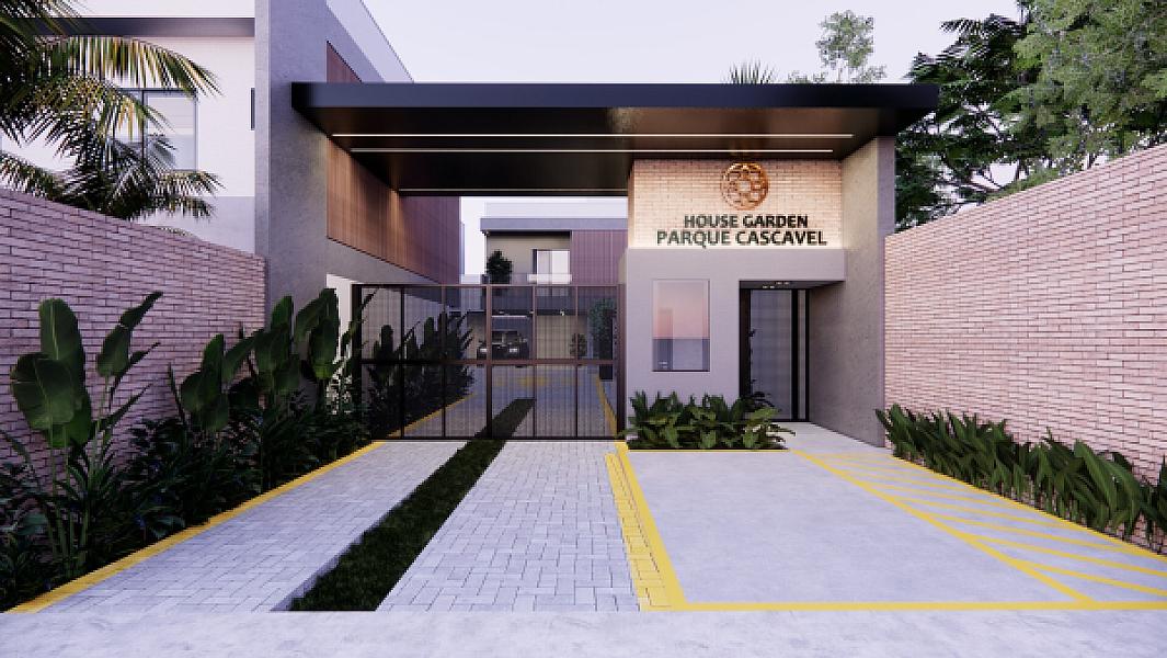 Portaria do House Garden Parque Cascavel no Jardim Atlântico, goiania