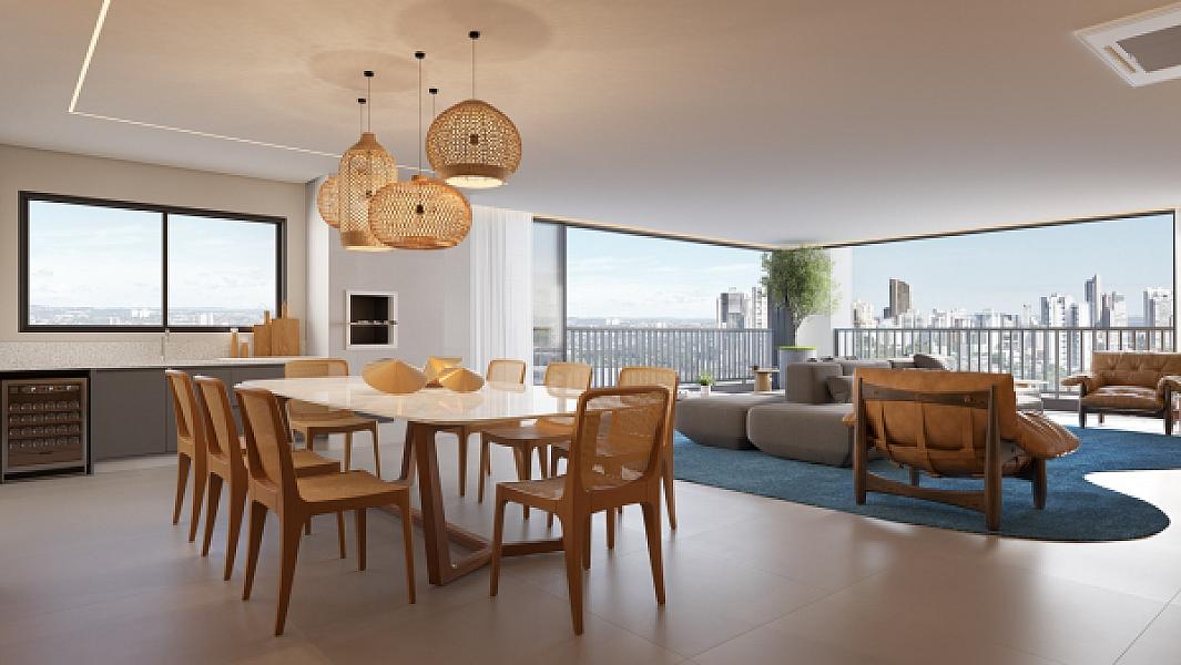 Living do Island Vaca Brava no jardim-america, goiania