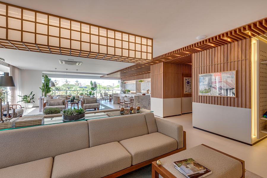 Living do Opus Sense no setor-marista, goiania