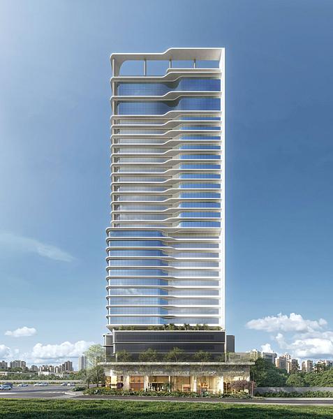 Fachada do Passeo Opus Offices no Setor Bueno, goiania