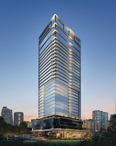 Fachada do Passeo Opus Offices no Setor Bueno, goiania
