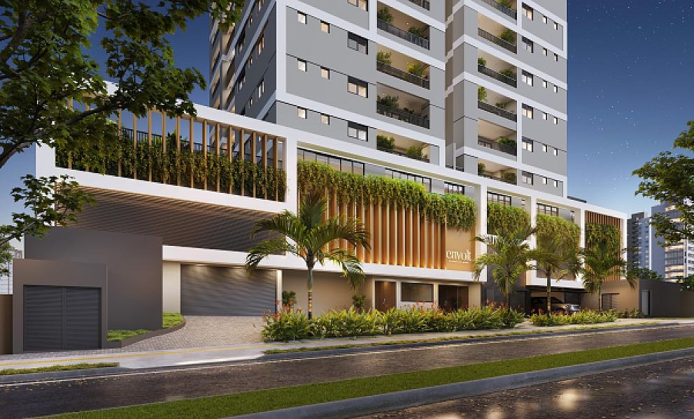 Portaria do Envolt Biophilic Home no setor-bueno, goiania