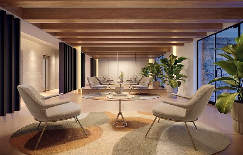 Hall do Envolt Biophilic Home no setor-bueno, goiania