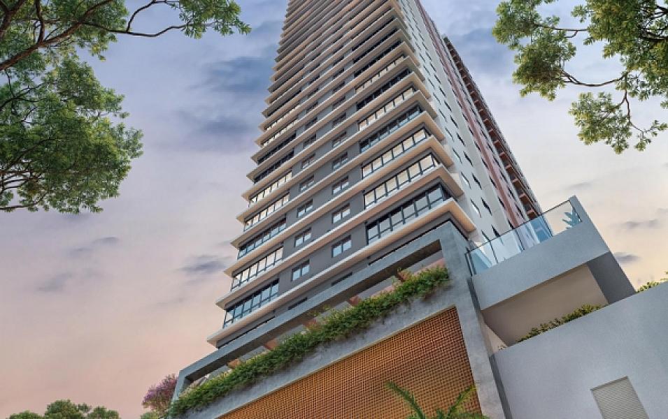 Fachada do Nest23 no setor-bueno, goiania