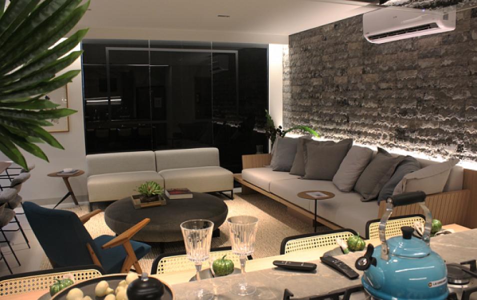 Living do Nest23 no setor-bueno, goiania